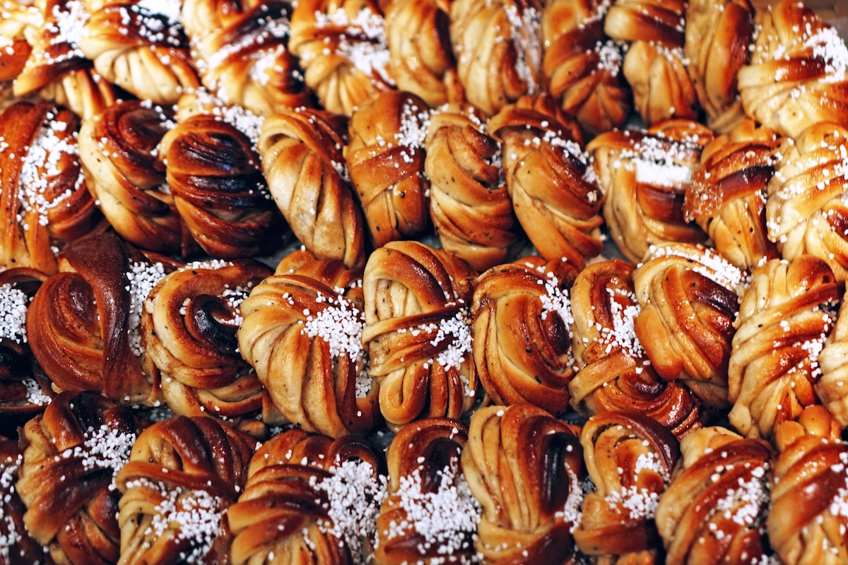 Classic Swedish cinnamon buns for fika