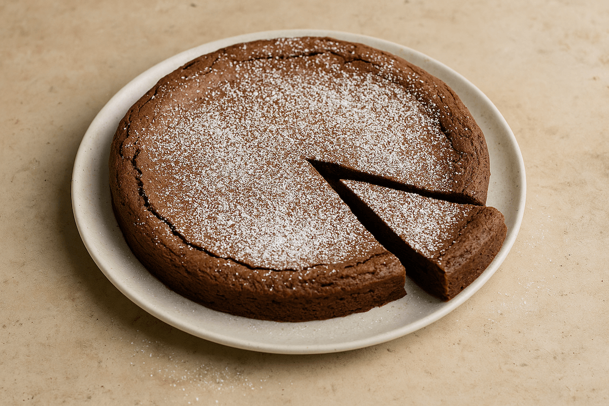 Swedish sticky chocolate cake (kladdkaka) - rich and fudgy