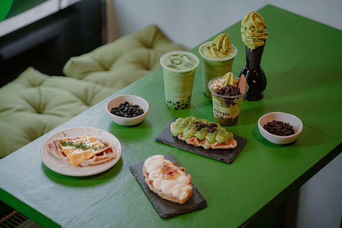 Matcha Crew café in Helsinki - Japanese-inspired drinks and pastries